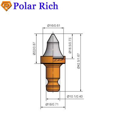 China Micro Trenching Machine BETEK 10mm Teeth BM92 Trenching Machine Bits for sale