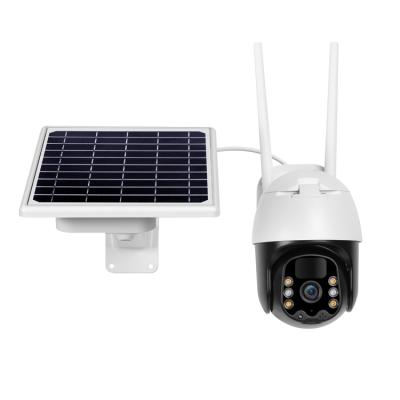 China Solar Outdoor Wireless Remote Battery HD Camera Outdoor Surveillance Night Vision PTZ 4G Full Color Infrared Camera Lo-603CA for sale