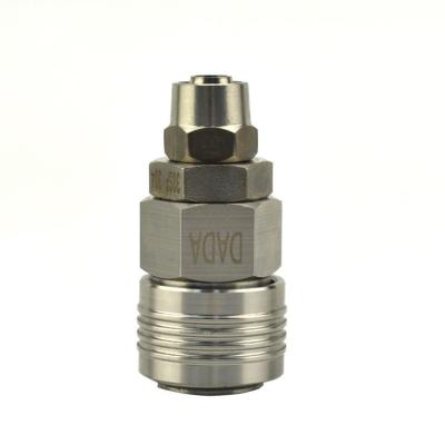 China Aluminum High Quality Compression Fitting Dual Stainless Steel Ferrule Male Thread Pneumatic Fitting for sale