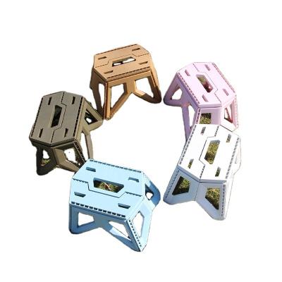 China New Modern Design Outdoor Safety Portable Light Weight Foldable Non-slip Foldable Resting Plastic Folding Step Stoolsl for sale