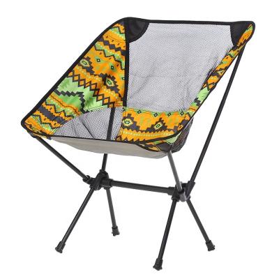 China Modern Cheap Portable Folding Moon Chairs Ultralight Backpacking Beach Camping Chair For Travel Picnic Hiking Fishing for sale