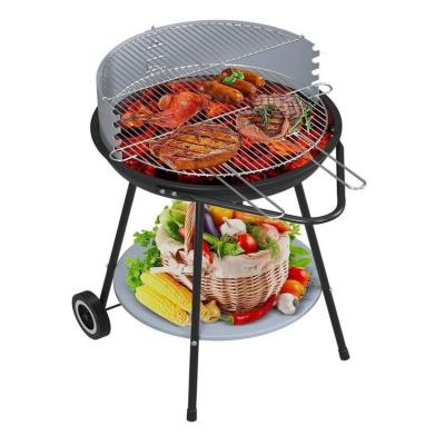 China Amazon BBQ Hot Outdoor Metal Weber Charcoal BBQ Easily Assembled Steel Kettle Grills Round Grill for sale