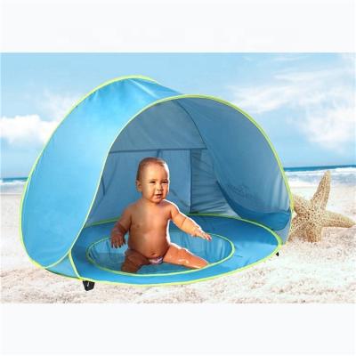 China Customizable Logo Baby Beach TentSun Easy Fold UV50 Protection + Polyester Waterproof Children's Pool Tent for sale