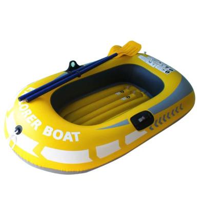 China Water Fun Sets Wholesale Price Double Inflatable Yacht Thickened Rubber Inflatable Boat PVC Material Fishing Boat for sale