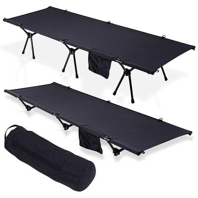 China Folding Collapsible Folding Cot Cot Manufacturing Outdoor Aluminum Camping Bed For Vacation for sale