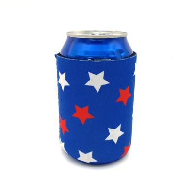 China Good Quality Custom Insulated Logo Sublimation Printing Cheap Neoprene Cooler Stand Can Cooler for sale