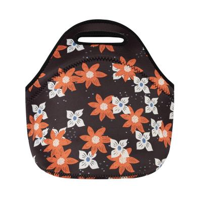 China Custom Promotional Insulated Lunch Cooler Tote Bag Sublimation Neoprene Waterproof Adult Tote Bag for sale