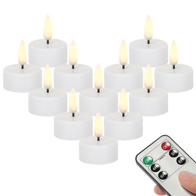 China High quality home decoration battery operated led flameless flickering tealight candles with batteries for sale