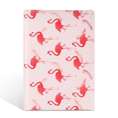 China Custom Logo Design Pink Bubble Mailer Packaging Envelope Padded Plastic Mailing Courier Packaging Bag for sale