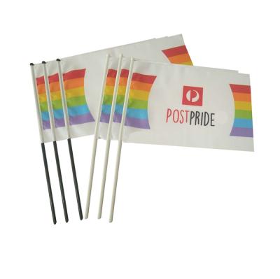 China High Quality And Cheap Custom Made Promotional Mini National Hand Waving Flag for sale