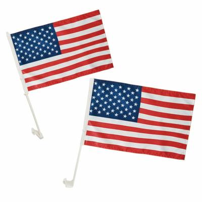 China HOT Health Care Institutes China Factory Customized Double Sided Car Window Flag Holders With Mini All Country Flag dropshipping for sale