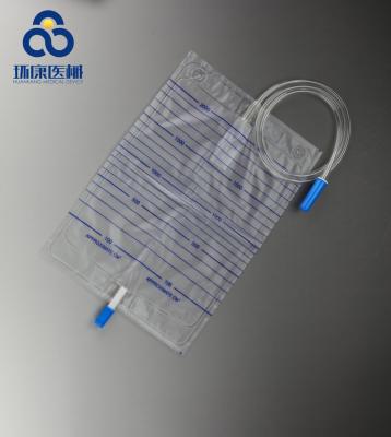 China Disposable PVC Urine Drainage Bag For Adults 1000ml/2000ml Urine Bag for sale