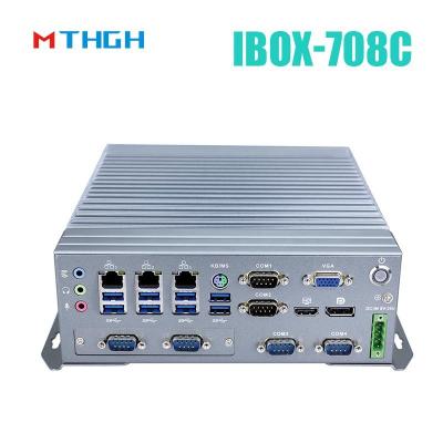 China IBOX-708C Industrial Mini PC Support HDMI/DP/VGA 6*COM 8*USB3.0 for sale