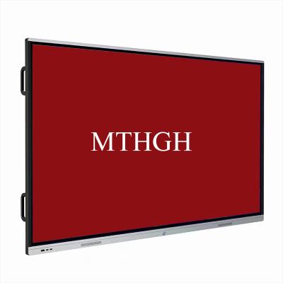 China 75 Inch Interactive Touch Screen Whiteboard 4K Display Brightness ≥350cd/m² Response ≤8ms for sale