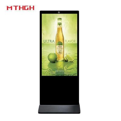 China 43 inch binnenvloer staande digitale borden Wi-Fi/Bluetooth/USB verbonden digitale borden Te koop