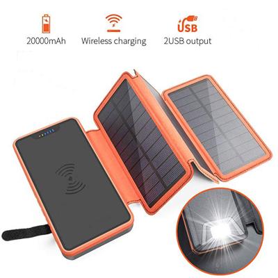 China Collapsible Detachable Large Capacity Foldable/Detachable Portable Mobile Solar Charger for Mobile for sale