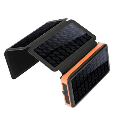 China IPX5 waterproof 1+3 solar panels power wholesale mobile charger outdoor solar power rechargeable wireless bank for sale