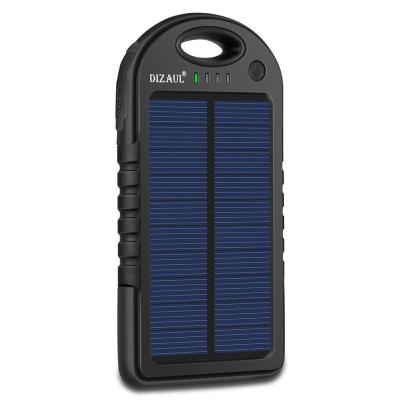 China Waterproof IP04 Mini 5000mah Power Bank Solar Panel Online Wholesale Outdoor Charger For iPhone for sale