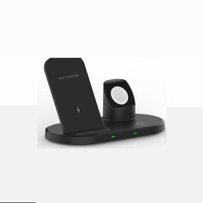 China Mobile Phone Charging Hot Sale New Appearance 15W Multifunctional Fast Charging Original 3-1 Winding Wireless Charger QC3.0 for sale