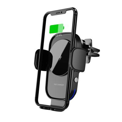 China Smart Watch Auto Car Charger 15W Wireless Fast Charging Auto Clamp Mount for sale