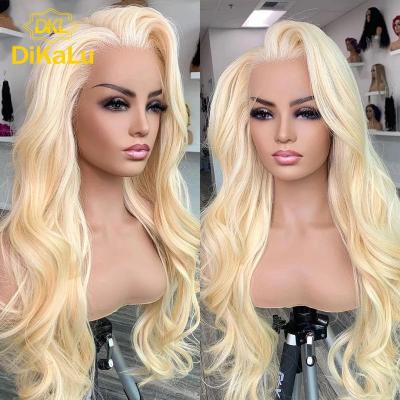 China Wholesale 613 HD Body Wave Full Lace Hair Wig, Brazilian Blonde Full Lace Wig Transparent Wig, 613 Hair Extension Wig With Baby Hair for sale