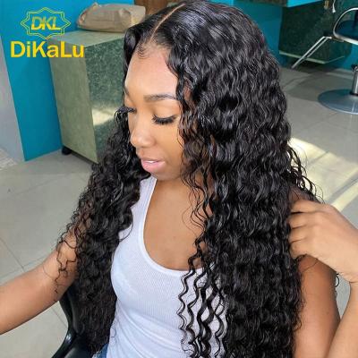 China Cheap Bralian Water Wave Bundles Brazilian Hair Wig, Brazilian Human Hair Curly Wig, 13x4 Highlight Hd Lace Frontal Curly Wig for sale