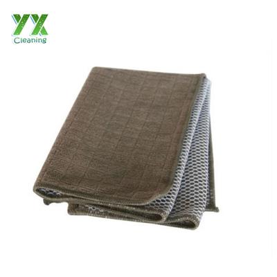 China BSCI Micro Sustainable Fiber Cleaning Cloth With Lined Mesh for sale