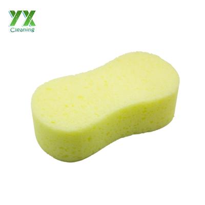 China Multifuntion 1pc Vacuum Honeycomb Compressed Car Sponge Car Wax Sponge Cleaning Wash Tools Super Absorbent for sale