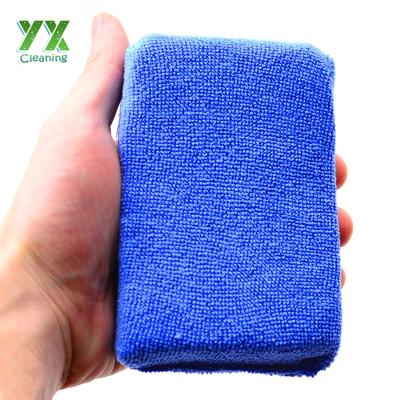 China Microfiber applicator sponge, microfiber wax and polish super absorbent detailing for sale