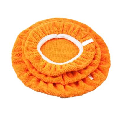 China Eco-friendly Auto Microfiber Wax Applicator Cover Microfiber Applicator Hood for Polish and Waxing for sale