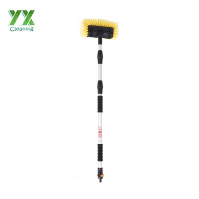 China Bristle Soft Best Sell 5 Face Brush Head Telescopic Car Wash Brush for sale