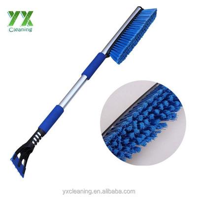 China Fashion Design Plastic Long Handle Ice Scraper Car Snow Brush YX-B091 for sale