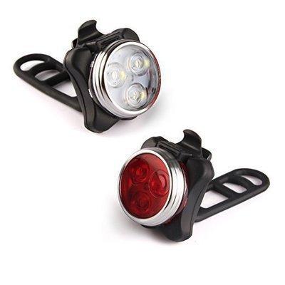 China Fast Flashing Full Brightness/Half Brightness/Slow Flashing Light USB Front Rear Bike Light Rechargeable LED Mountain Bike Light for sale