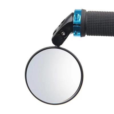 China Mountain Bikes Handlebar Side Mirror For Road Bicycle Rear View Convex Glass Flexible Rear Bike Mirror for sale