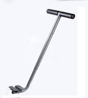 China Easy Movable Universal Trolley Handle Steel Body With Foam Grip Trolley Wooden Handle for sale