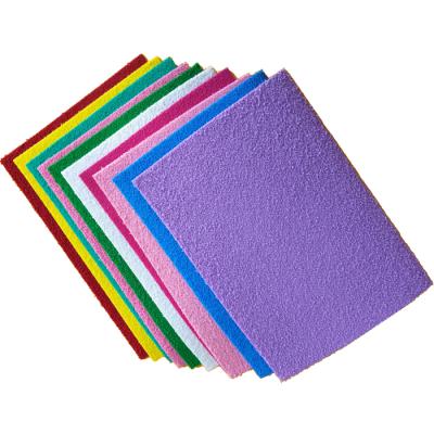 China EVA Factory Direct Sales Non-Toxic Colorful Relief Plush Eva Foam Sheet for sale