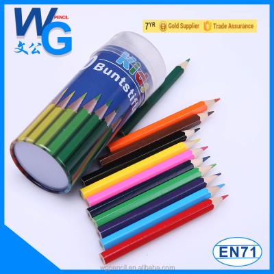 China Students Use China Cute Pencil 12 Colored Pencil Set With Tin Box (Include Sharpener) for sale