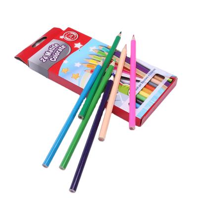 China Students use 7 inch 24 color pencil for sale