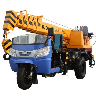 China TRUCK CRANE Small Tricycle Crane With Hoisting 3 Ton Truck Crane for sale