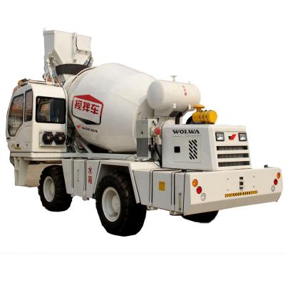 China Farms Concrete Mixer Truck Drum With Self Loading Concrete Bucket Output 16 Cubic Meter Per Hour for sale