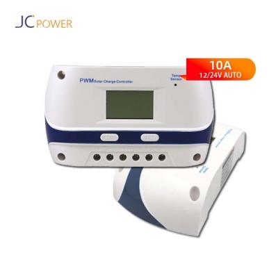 China Automatic charger controller JC 10a 12v 24v PWM charge controller mainly used in small and medium off grid solar systems for sale