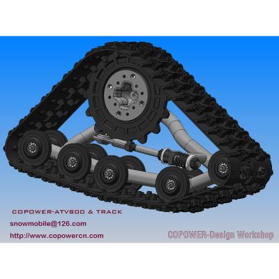 China COPOWER800 atv rubber track system, snow tracks atv, atv snow track, snowmobile track, rubber track for atv, tracked atv for sale COPOWER ARTVS300 for sale