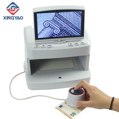 China IR DETECTING IR MG UV WM Magnify Lens Money Detector for Checking Fake Banknotes Securities Documents Money Authenticity Detecting Machine for sale