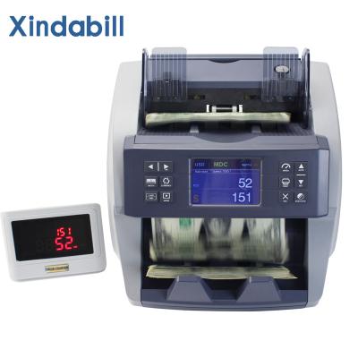 China Face Orientation Matching CIS Serial Number Reading Machine Mix Value Counter 6-8 Currency Money Detector Plastic Polymer Money Counter for sale