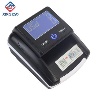 China Accurate LCD Display Banknote Detector USD/EUR/GBP/RUB/BRC/IQD/PRK 100% Portable Fake Money Detecting Machine for sale