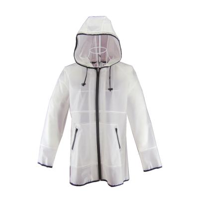 China Fashion Women TPU Rain Coat Eco-friendly Manufacture Breathable Professional Rainwear for sale