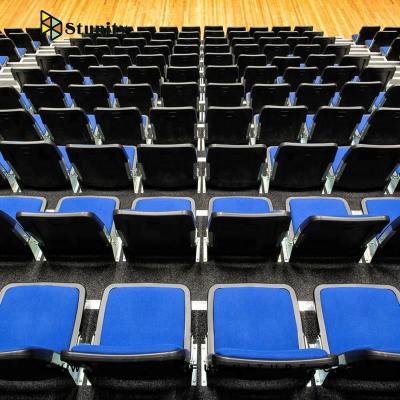 China Stunity Anti-UV Automatic Telescopic Spectacular Retractable Seating For Indoor Stadium / Lecture Hall / Church Use for sale