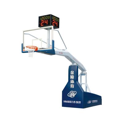 China Stunity FIBA ​​Electro Indoor Endorsement Adjustable Hydraulic Basketball Backboard Support for sale