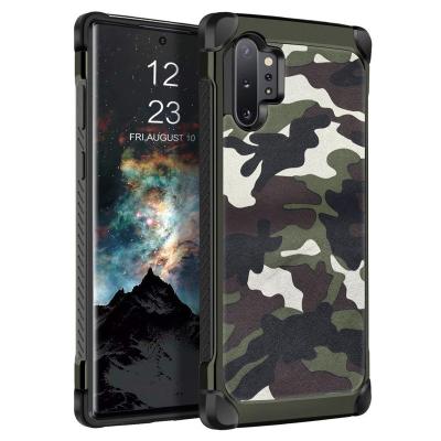 China Anti-drop Slim Hybrid Camouflage Hard Cover Soft Rubber Bumper Rugged Shockproof Protective Phone Case For Samsung Galaxy Note10 Plus for sale