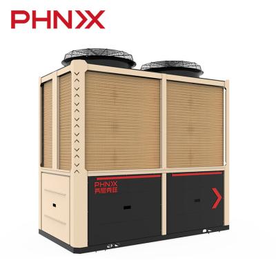 China PHNIX R134a 80 Degree Celsius Hotels High Efficiency EVI Air Source Hot Water Heat Pump Air Source Water Heater For Industry for sale